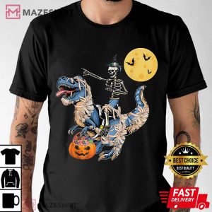 Skeleton Riding Mummy Dinosaur Halloween 4