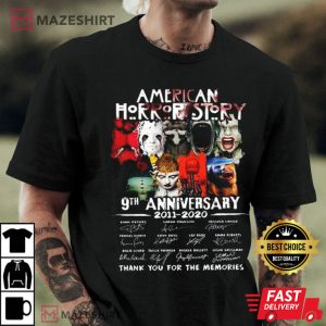 American Horror Story Fans 9th Anniversary 2022 T Shirt 1