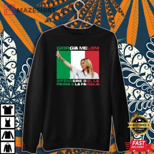Giorgia Meloni Defending God Country Family Political T Shirt 1 Copy