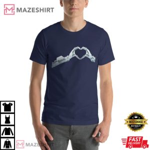 Teslabot TESLA AI Day Robot Heart T Shirt 2 Copy