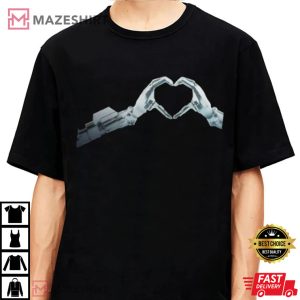Teslabot TESLA AI Day Robot Heart T Shirt 3