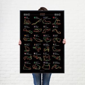 Formula 1 F1 2023 Calendar New Poster