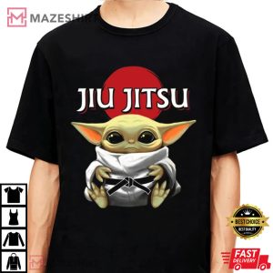 Star Wars Baby Yoda Jiu Jitsu Funny Movie Memes The Rise of Skywalker T Shirt 1