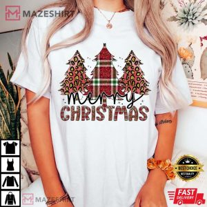 Retro Christmas Trees Comfort Colors T Shirt 1