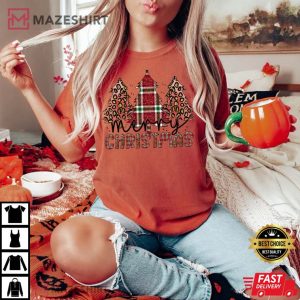 Retro Christmas Trees Comfort Colors T Shirt 3