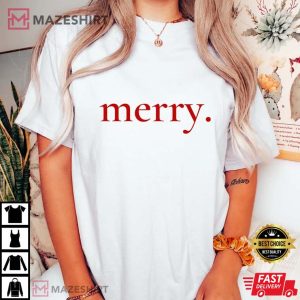 Retro Merry Christmas Comfort Colors T Shirt 3