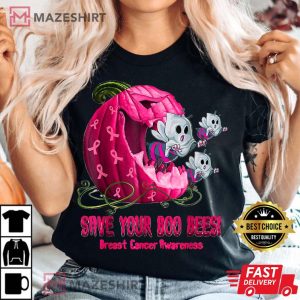 Breast Cancer Awareness Boos Pumpkin Save Your Boo Bees 4