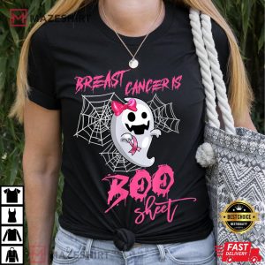 Breast Cancer Is Boo Sheet Ghost Ribbon T Shirt 1