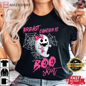 Breast Cancer Is Boo Sheet Ghost Ribbon T Shirt 2