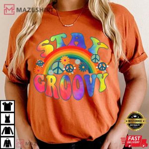 PEACE SIGN LOVE 60s 70s Tie Dye Hippie Halloween T Shirt 1