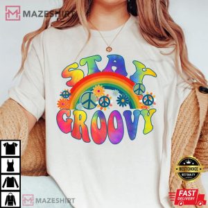 PEACE SIGN LOVE 60s 70s Tie Dye Hippie Halloween T Shirt 4