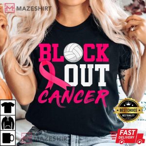 Breast Cancer Awareness Block Out Cancer T Shirt 1