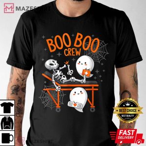 Boo Boo Crew Ghost Doctor Paramedic EMT Nurse Halloween T Shirt 2