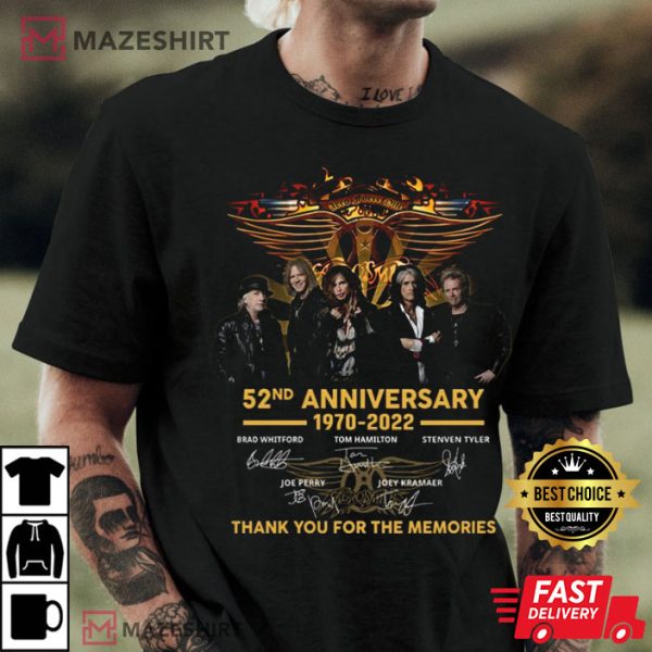 Aerosmith Band 52nd Anniversary 1970 2022 Best T Shirt Aerosmith Band 52nd Anniversary 1970 2022 Best T Shirt
