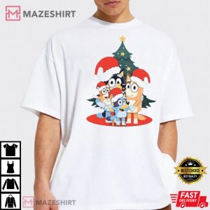 Bluey Family Funny Christmas T-Shirt