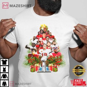 Football Christmas Tree 2022 Tom Brady T-Shirt