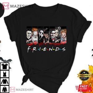 Friends Halloween Horror Movie Killers Spooky Season T Shirt 1