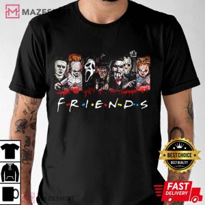 Friends Halloween Horror Movie Killers Spooky Season T Shirt 2