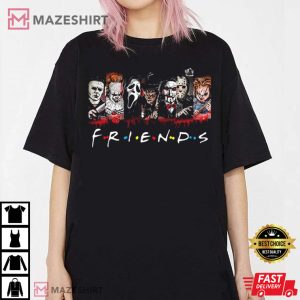 Friends Halloween Horror Movie Killers Spooky Season T Shirt 4
