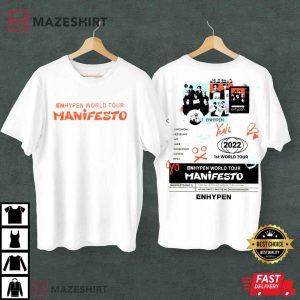ENHYPEN Manifesto World Tour 2022 K-Pop T-Shirt