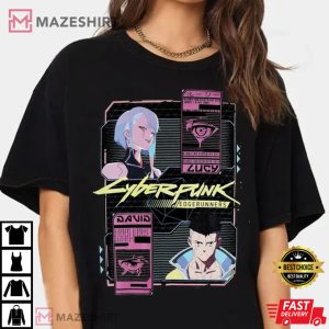 Cyberpunk Edgerunners DAVID LUCY T Shirt 4
