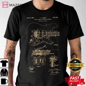 Patent Guitar T Shirt 2