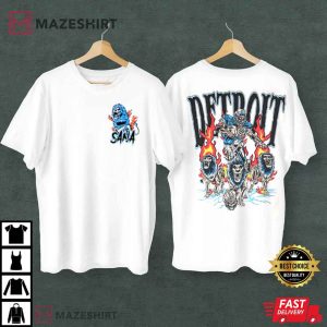SANA Detroit Lions Graphic T Shirt 2