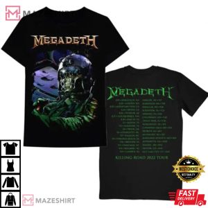 Megadeth Killing Road 2022 Tour T-shirt