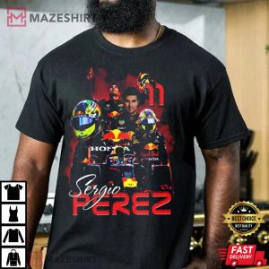 Sergio Perez 90s Design Graphic T Shirt 2