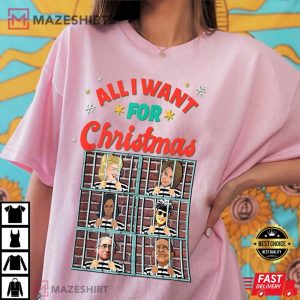 All I Want for Christmas Biden Trump Ugly T Shirt 1