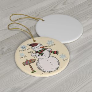 Grandkids Make Life Grand Wood Personalized Christmas Ornament 1