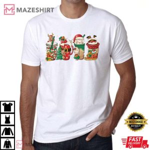 Christmas Coffee Reindeer Coffee Lover Latte Santa Xmas Holiday T 3