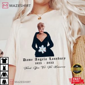 Angela Lansbury RIP Thanks for the Memories Murder She Wrote Jessica Fletcher T-Shirt