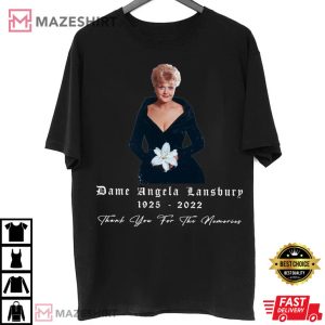 Angela Lansbury RIP Thanks for the Memories Murder She Wrote Jessica Fletcher T-Shirt