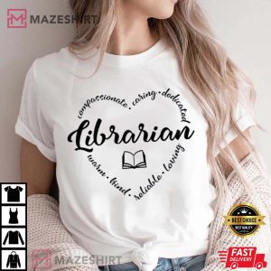 Librarian Cute Gift For Librarian School Library Reading Book T Shi 4