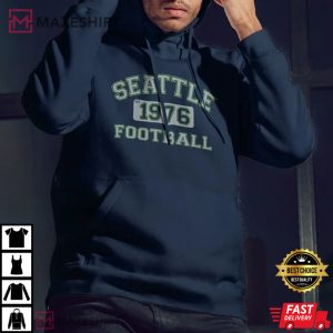 Seattle Est. 1976 Football Vintage Unisex T Shirt 1