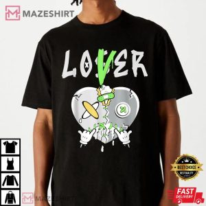 5 Retro Green Bean Loser Lover Heart Shoes 5s T Shirt 3