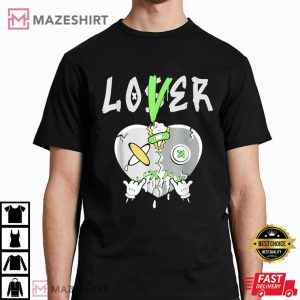 5 Retro Green Bean Loser Lover Heart Shoes 5s T Shirt 4