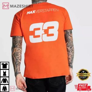 Max Verstappen 33 F1 Orange Army T-Shirt
