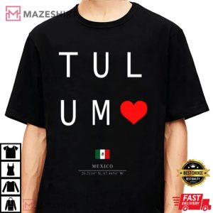 Tulum Mexico Coordinate Gift T-Shirt