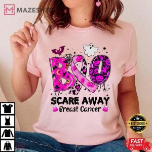 Boo Scare Away Breast Cancer T-Shirt