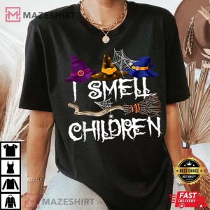 Funny Witches Halloween I Smell Children T-Shirt