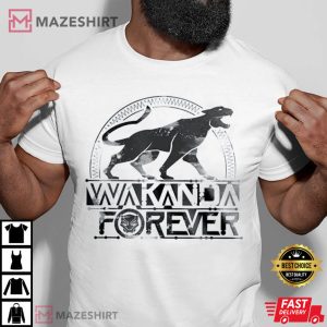 Marvel Black Panther Wakanda Forever T Shirt 1