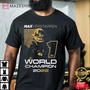 Max Verstappen 2022 World Champions T-Shirt
