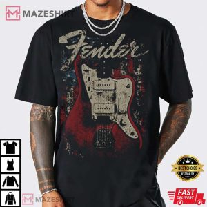 Fender Distressed Guitar T Shirt 2