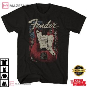 Fender Distressed Guitar T Shirt 4