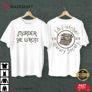 Murder She Wrote RIP Angela Lansbury Jessica Fletcher Murder Mystery 80s Cabot Cove Maine T-Shirt