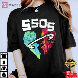 5SOS 5 Seconds of Summer Broken Heart Band Music Fan Gift 2022 Tour T Shirt 3