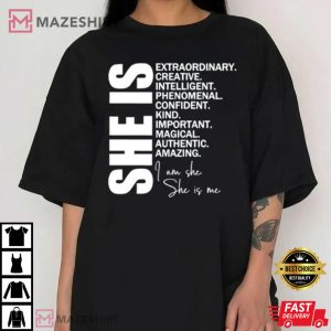 Woman Affirmation SVG She Is Shirt