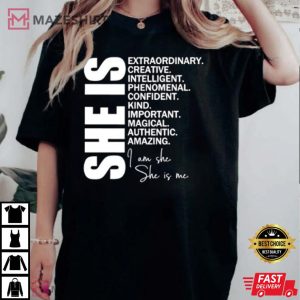 Woman Affirmation SVG She Is Tee